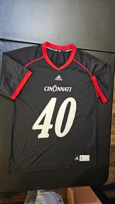Ty Sponseller Cincinnati Bearcats Adidas Football Jersey Mens L Black - Image 1 of 4