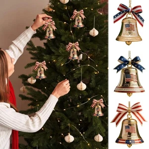 1776-2026 United States 250th Anniversary Bell Ornament Christmas Bell Ornament* - Picture 1 of 15