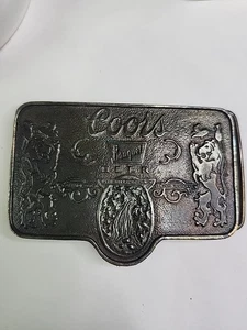 Vintage Coors Bankett Bier Gürtelschnalle 1970er 4"x2,75" - Bild 1 von 6
