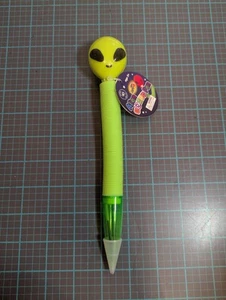 Light Up Alien Bendy Pen Green Age 5+ - Picture 1 of 7
