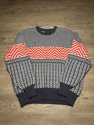 Demetre Sweater Men’s Size XL Virgin Wool Tight Knit Geometric Ski Pullover - Image 1 of 4