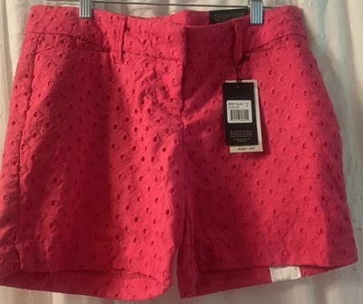 Nuevo con etiquetas Pantalones Cortos de Vestido Para Mujer THE LIMITED Rosa Caliente Ojales A Medida Frente Plano Talla 4 Foto 1 de 4