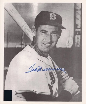 Ted Williams Signed Autograph 11x13 Photo - Red Sox Baseball Legend w/ JSA COA - Image 1 of 3