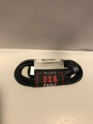 2 PACK WTW USB MICRO WIRE 4 FT CHARGING CABLE - BLACK COLOR Original Samsung - Image 1 of 2