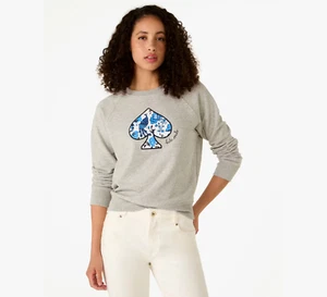 Kate Spade New York Peacock Floral Spade Sweatshirt Jumper Top Size XS RRP £185 - Picture 1 of 24