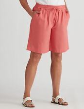 AU 18 MILLERS - Womens Shorts -  Pull On Cotton Slub Shorts