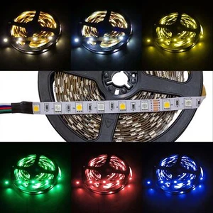 5m (500cm) RGBW 6000K LED Strip Tape Bar 12V IP20 300LEDs 60LED/m SMD5050 - Picture 1 of 7
