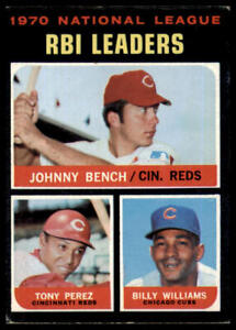 1971 Topps 1970 National League RBI Leaders Johnny Bench #64 Ex