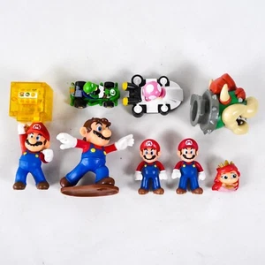 Super Mario Nintendo verschiedene Actionfiguren Retro Bulk gemischt Spielzeug Posten lose x8 - Bild 1 von 8