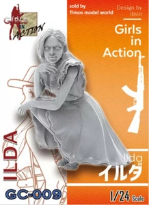 ZLPLA Genuine 1/24 Girls in Action ILDA Resin Figure Assembly Model Kit GC-009 - Picture 1 of 10