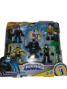Imaginext DC Super Friends Bat-Tech Batman Multi-Pack 5 Figure w/Accessories NEW - Picture 1 of 3