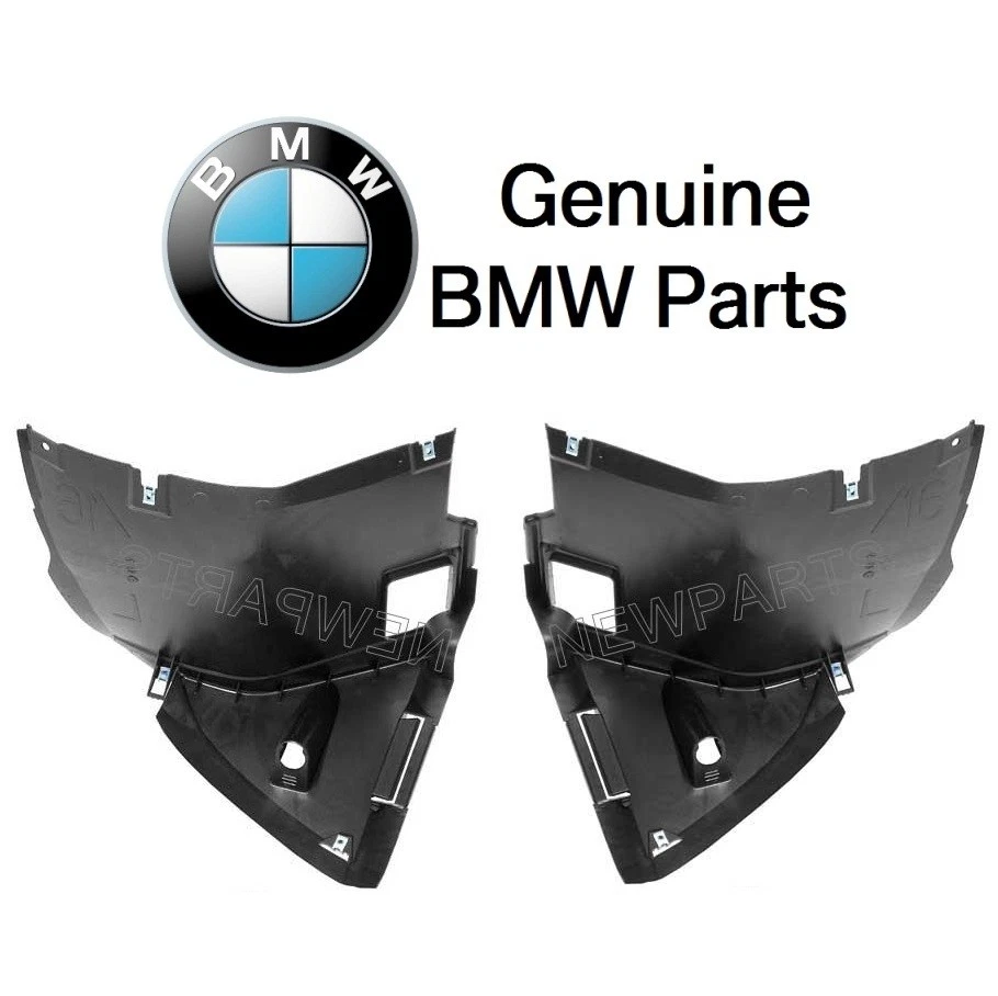 Juego de 2 pares de forros de guardabarros delanteros originales para BMW E46 323i 325i 330xi Foto 1 de 1