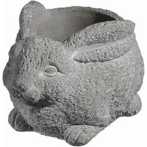 Classic Home and Garden Cement Buddies Indoor Outdoor Rabbit Planter, Gray, 8" - Picture 1 of 5