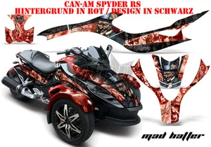 KIT GRÁFICO DE DECORACIÓN DE CARRERAS AMR CAN-AM RYKER SPYDER RS/RSS, RT/RT-S, F3 MAD HATTER B - Imagen 1 de 12