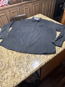 Wrangler Premium Comfort Flex einfarbig schwarz Langarm Knopfleiste Hemd Größe 2XL - Bild 1 von 10