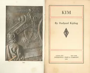 Vintage Kipling Kim 1920 Doubleday Page Illustrated Hardcover - Picture 1 of 8
