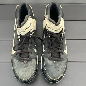 Nike Air Huarache 2KFresh Metal Baseball Softball Cleats Black 467796-011 Sz 11 - Picture 1 of 14