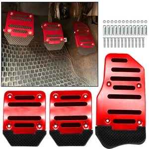 Juego de 3 Accesorios Universal Antideslizante Manual Freno de Gas Pedal Pastilla Cubierta - Imagen 1 de 5