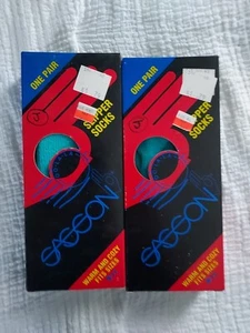 Calcetines antideslizantes de colección para 9-11 - 2 pares - azules hechos en EE. UU. unisex - Imagen 1 de 4