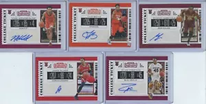 2019 Panini Contenders DP 5 Autograph Card Lot Inc. Alexander-Walker, Battle - Bild 1 von 2