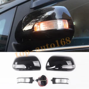 Black Rear view Mirror Shell & Turn Signal Lamps For Toyota Sienna 2011-2020  - Picture 1 of 8