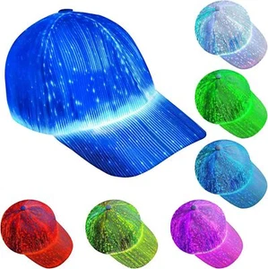 Festival-Ready LED Light-Up Baseball Cap-Glow Hat for Music Parties Sports Decor - Picture 1 of 10