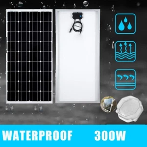 12V 300W Solar Panel Kit Mono Home Caravan Camping Home Battery Charging Power - Picture 1 of 7