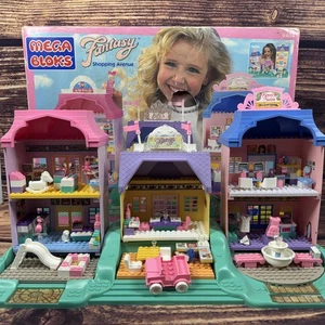 1995 Lego Mega Bloks FANTASY SHOPPING AVENUE Playset #9404 - Complete - Picture 1 of 10