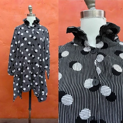 Top túnica Moonlight Y&S moda cuello con cable sangre de capas artístico mod mordedura de tiburón dobladillo Foto 1 de 4