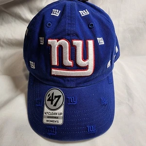 NUEVA YORK GIANTS MUJER 47 SOMBRERO DE LIMPIEZA CONFETI CORREA TRASERA Azul/Blanco - Imagen 1 de 7