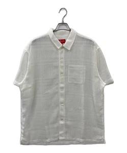 SUPREME Mesh Stripe S/S Shirt23SS Size: XL White Men - Picture 1 of 7