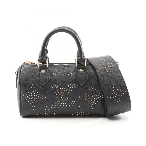 Louis Vuitton Nano Speedy Monogram Leather Satchel Shoulder Bag
