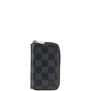 LOUIS VUITTON Damier Grafitte Zip around Geldbörse Münzetui N63076 Herren 【Gebraucht】 - Bild 1 von 9