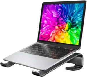 Laptop Stand, Dell, Lenovo, MacBook Ergonomic Ventilation Riser - Black - Picture 1 of 7