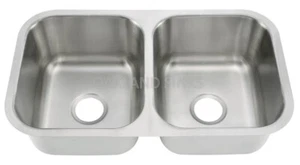 Undermount Double Bowl Stainless Steel Kitchen Sink 50/50 - Picture 1 of 4