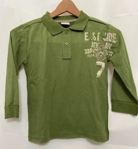 200132 Boy's S 5 MISH BOYS Verde L/S Gráfico Crudo Dobladillo Tejido Camisa Polo Top Nueva con Etiquetas Nueva - Imagen 1 de 6
