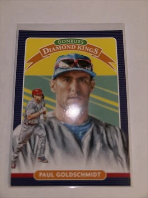 2020 Panini Donruss - Diamond Kings Yellow #25 Paul Goldschmidt - Image 1 of 2
