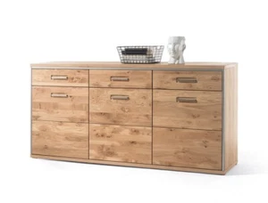 Sideboard Eiche bianco teilmassiv 184x89x45 cm Anrichte Schrank Wohnmöbel Esma 1 - Bild 1 von 6