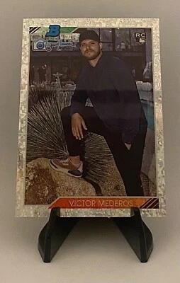 2023 Bowmans Best Victor Mederos 1992 Randy Johnson Mini Diamond Refractor RC - Image 1 of 2