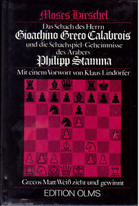 Gioachino Greco Calabrois and Philipp Stamma Edition Olms Reprint