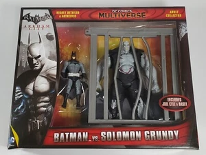 BATMAN vs SOLOMON GRUNDY MULTIVERSE JAIL CELL FIGURE SET ARKHAM CITY MISB 2014 - Picture 1 of 5