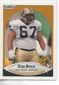 1990 Fleer Stan Brock Card - Picture 1 of 1