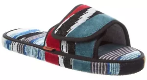 MISSONI 'Clint Slippers' Unisex / Men's Terry Slide w/Tear Strap Multi Sz M NIB! - Picture 1 of 18