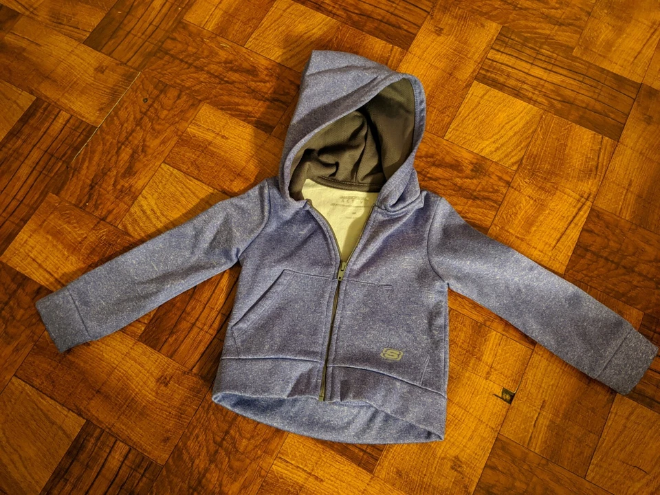 Sketchers Active Purple Zip Up Jacket Hoodie Size 18m - Imagem 1 de 3