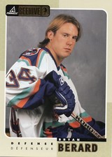 bryan berard new york islanders 8 card 1997/98 beehive 5x7 jumbo large