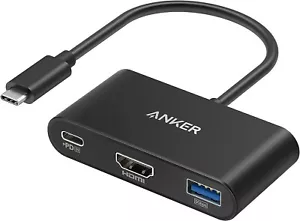Anker PowerExpand 3-in-1 USB C Hub 4K HDMI 100W PD USB 3.0 Data Port For MacBook - Picture 1 of 2