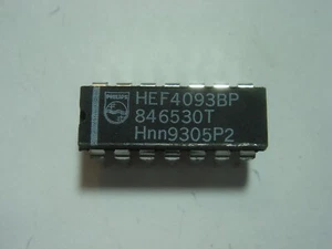 HEF4093 CMOS Cuádruple 2 entradas NAND Schmitt gatillo #9-5F - Imagen 1 de 1