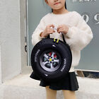 Cartoon Car Tyre Backpack Kids Lovely Nylon Kindergarten Schoolbag (Black)