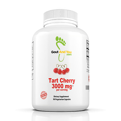 Tart Cherry Extract  By GoutandYou.com -3000 Mg - Gluten Free- Vegan • 24.99€