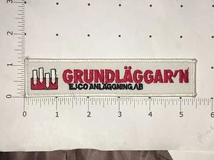 Grundläggar'n Ejco Anläggning Aktiebolag Patch - Picture 1 of 1